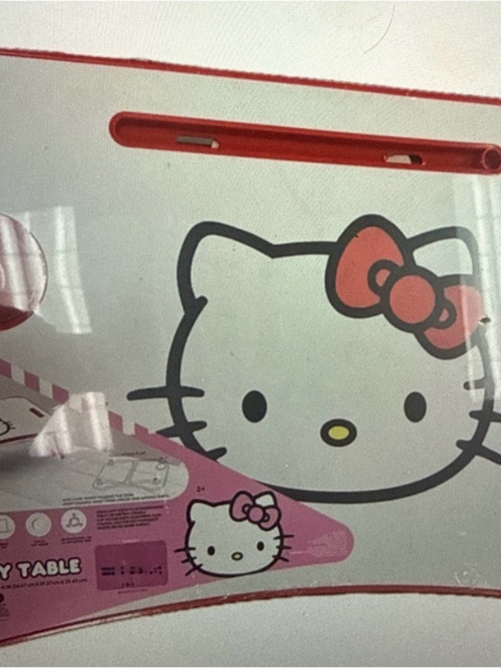 NWT Hello Kitty Lap tray table with Red Accents